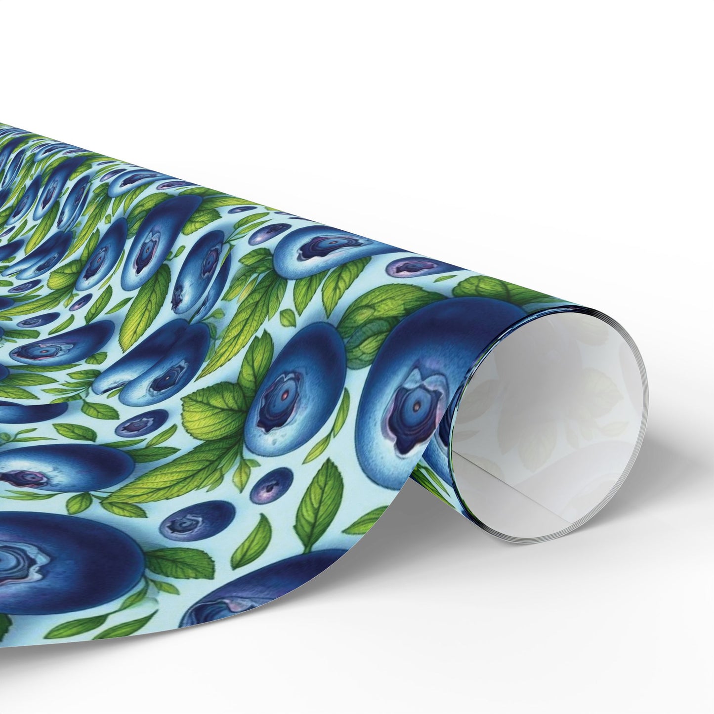 Colorful Blueberry Wrapping Paper Roll - Festive Gift Wrap for Birthdays, Holidays, Parties, Baby Showers, and Celebrations