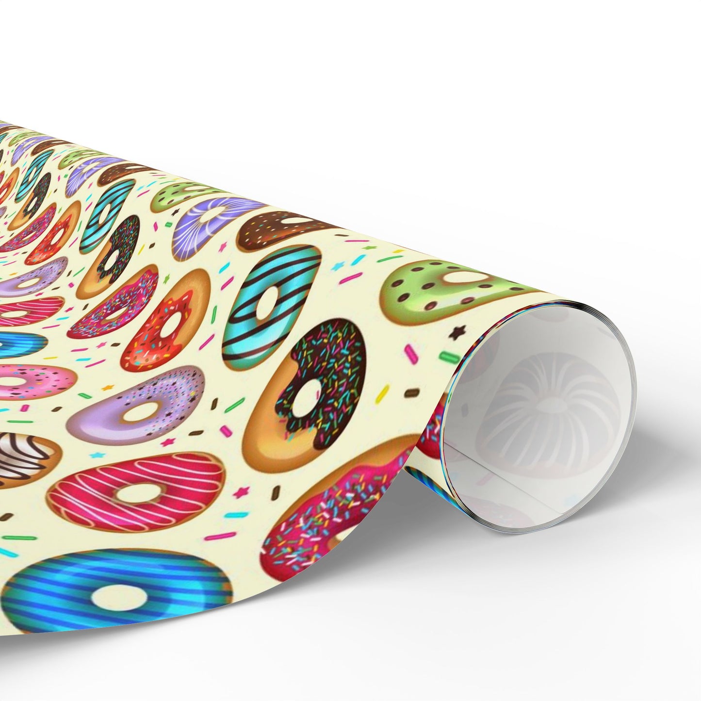 Donut Variety Pattern Gift Wrapping Paper
