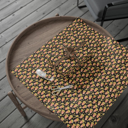 Movie Theater Butter Popcorn Gift Wrapping Paper
